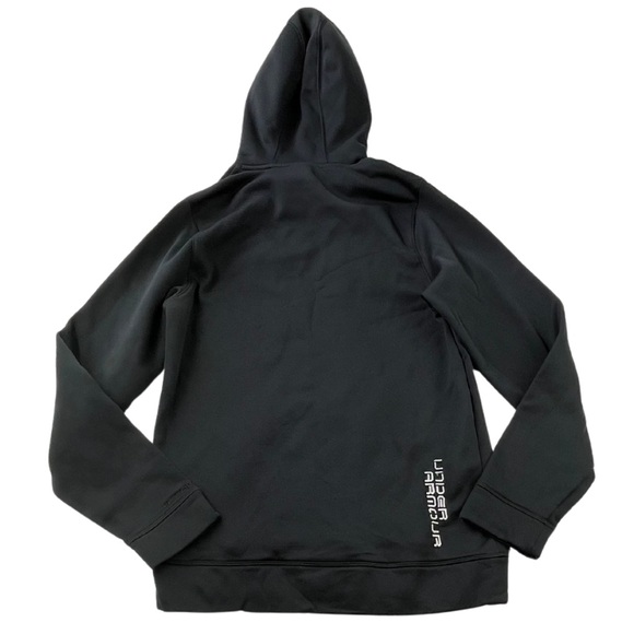 Under Armour Hoodie Pullover Mens Small or Womens Medium Red Black Graphic - Picture 2 of 8